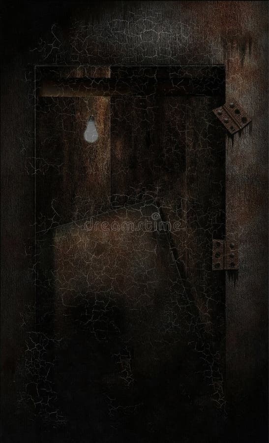 Broken door stock illustration. Illustration of cracked 137421936