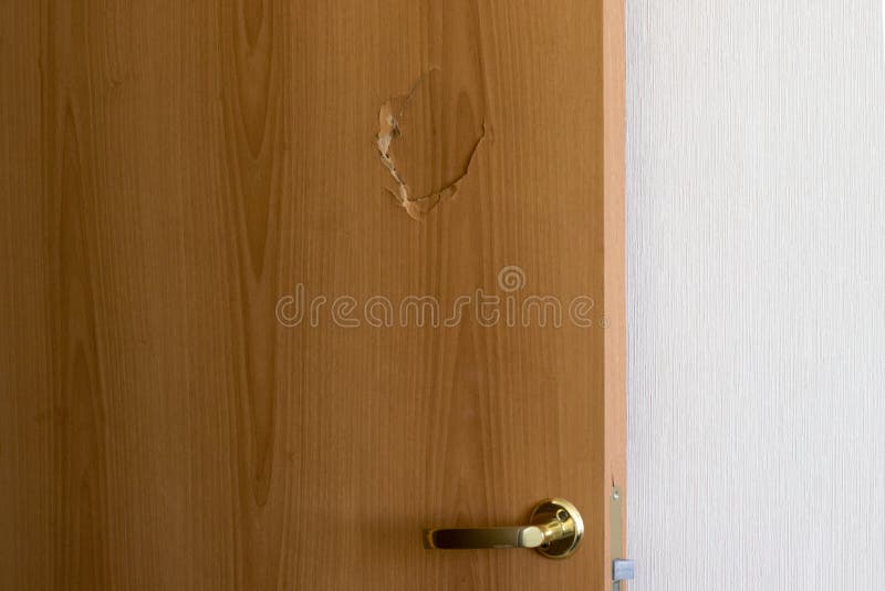 Broken door royalty free stock photos