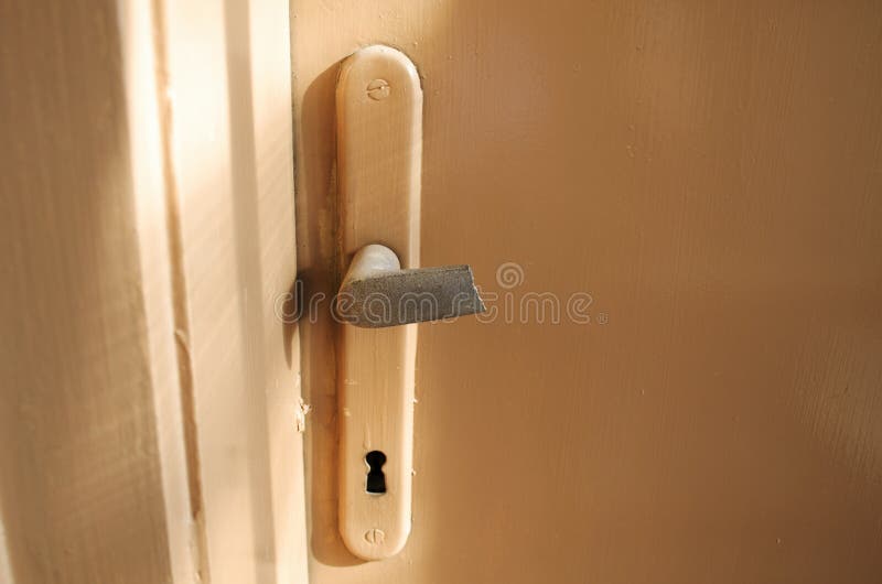 Broken door handle stock images