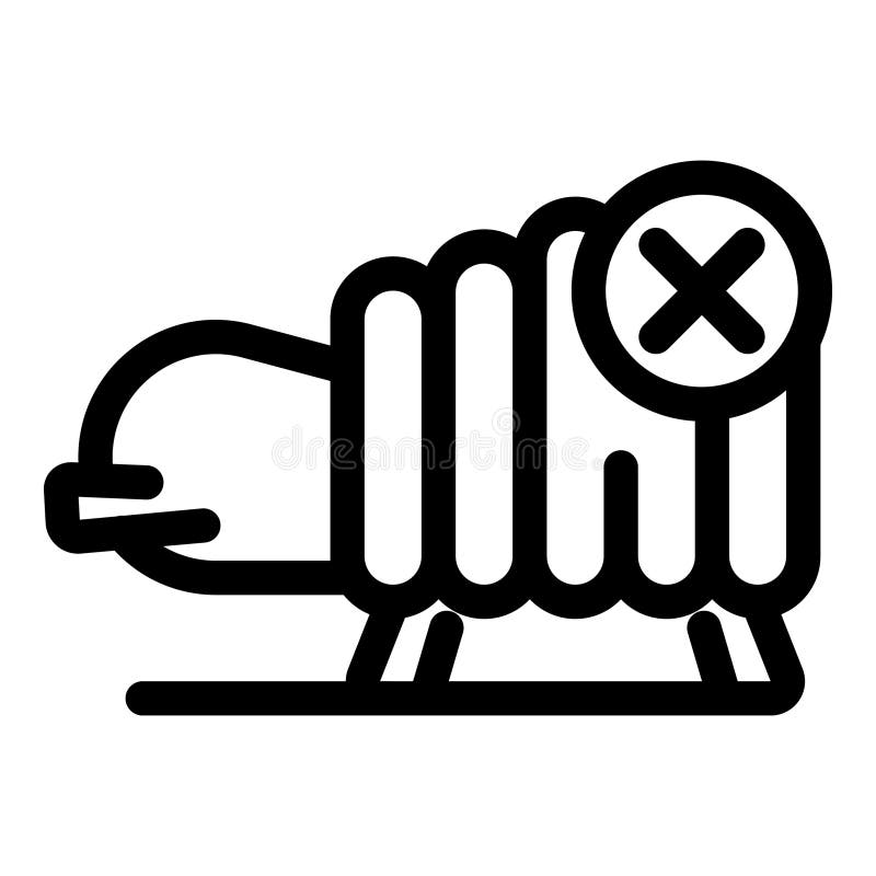 Pictograma pentru încălzire electrică defectă royalty free illustration