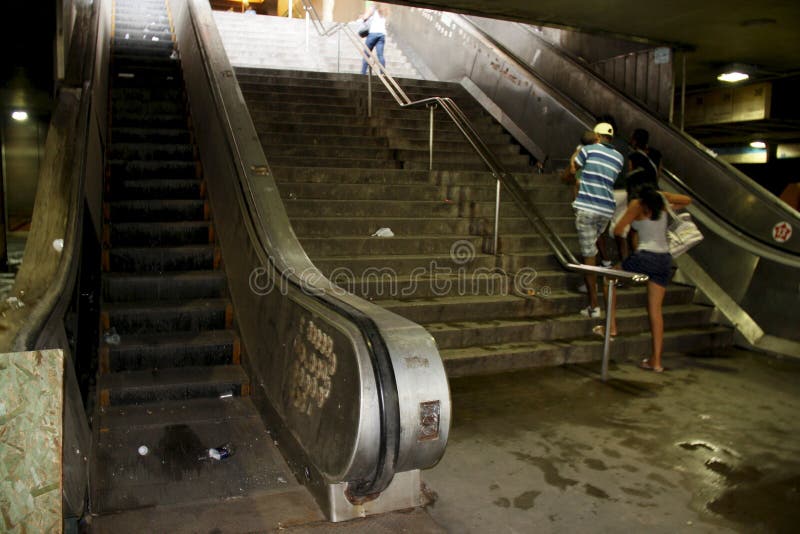 broken escalator