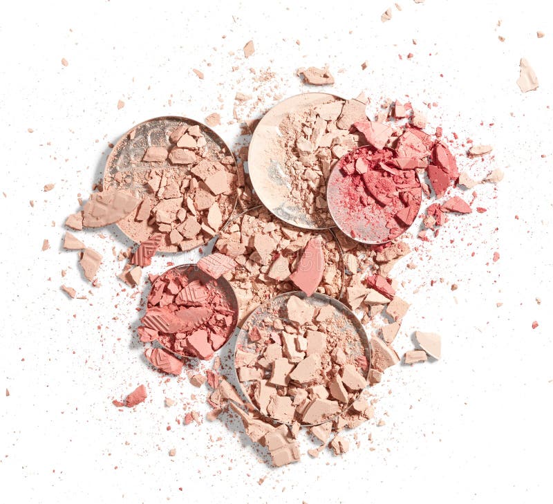 Broken Face Powder and Blush Stock Image Image of decorative, close 271863751