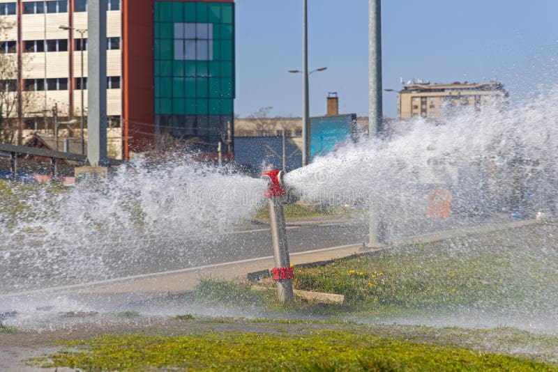 Fire Hydrant Water Pressure stock images