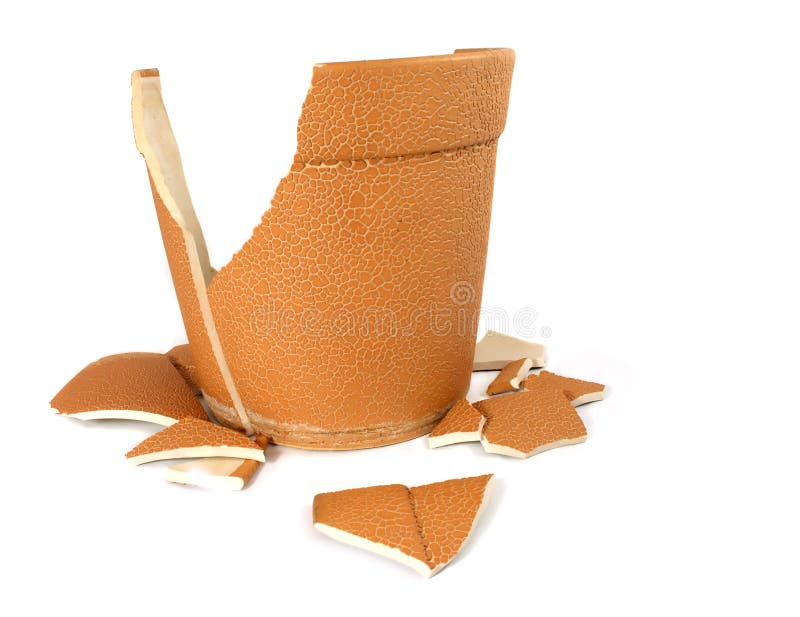 broken flowerpot στοκ εικόνες broken flowerpot στοκ εικόνες