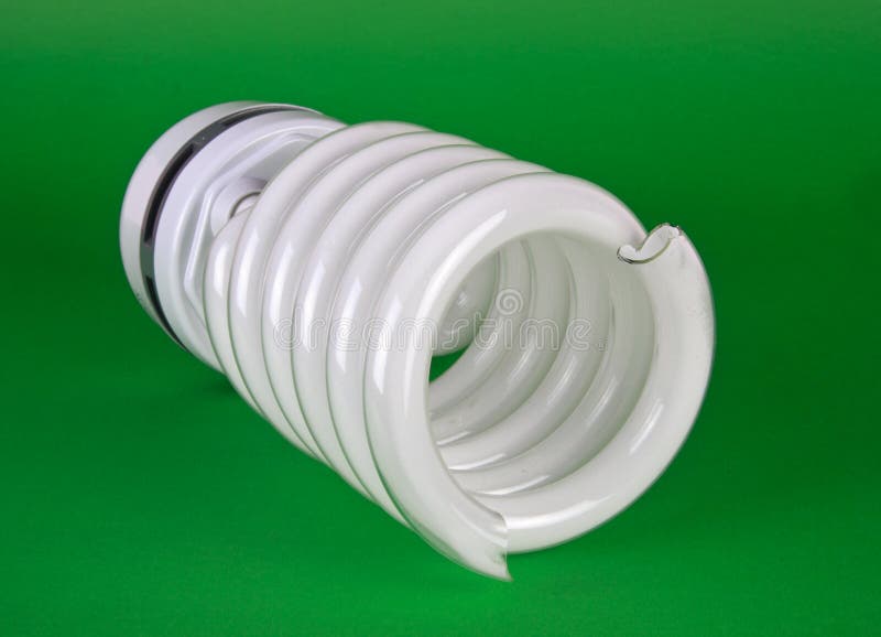 Broken fluorescent light stock image. Image of industry 5829605