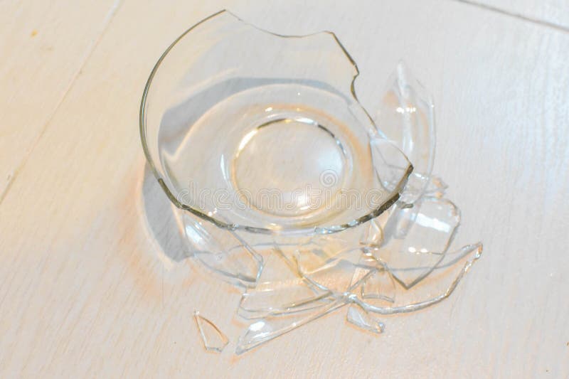 Glass Cups Spread On The Floor Stock Photo Image Of Smash