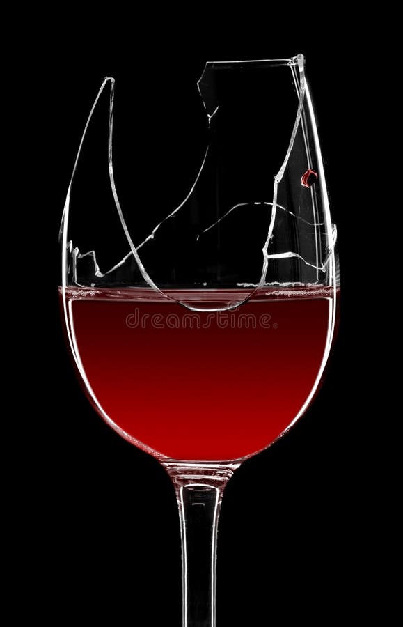 Broken wine glass stock photo. Image of fragile, destroy 21623262