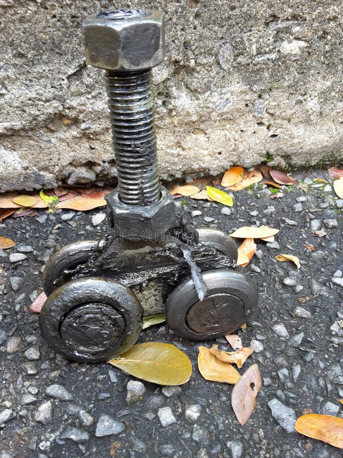 Broken and greasy wheels stock image. Image of greasy 161005407