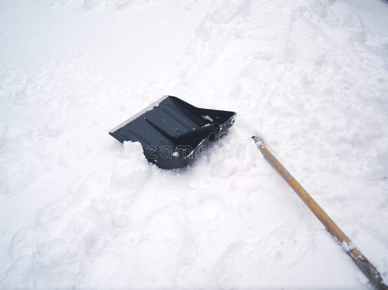 Broken Handle of Snow Shovel Stock Photo Image of weather, handle