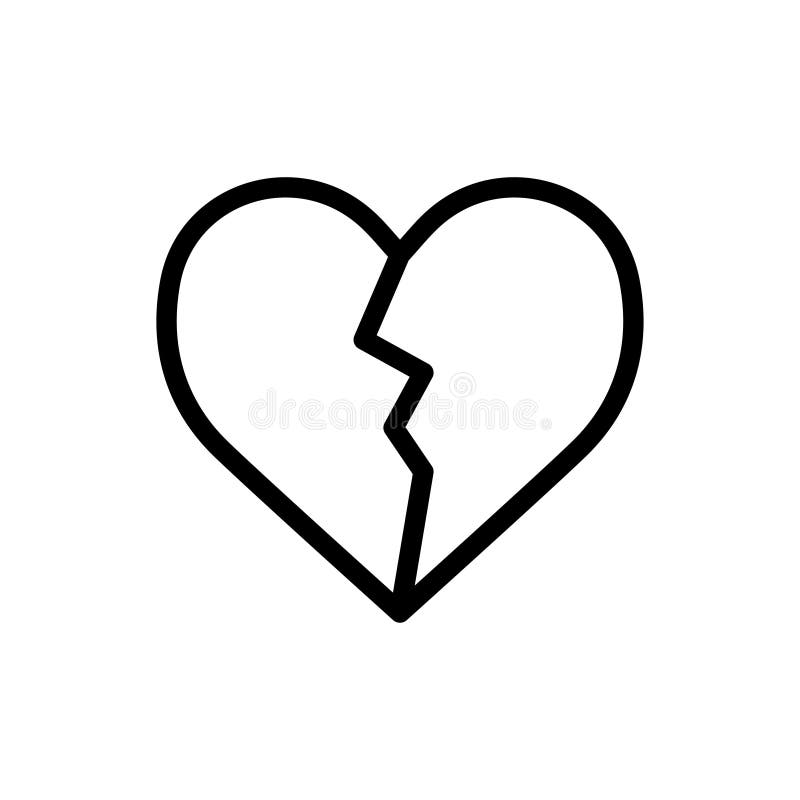 broken heart icon flat vector template design trendy stock vector illustration of abstract couple 179765460