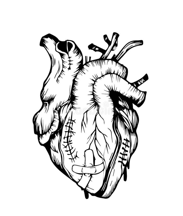 Broken Heart Tattoo Stock Illustrations – 496 Broken Heart Tattoo Stock  Illustrations, Vectors & Clipart - Dreamstime