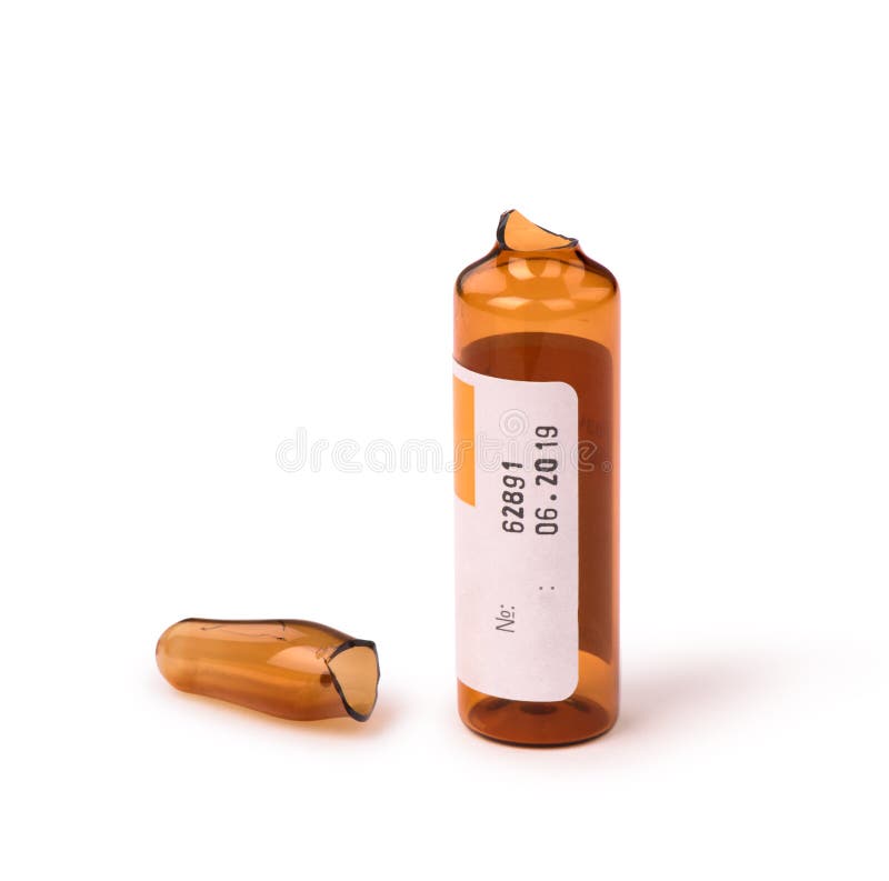 Broken ampule stock image. Image of ampule, therapy, hospital 47812517
