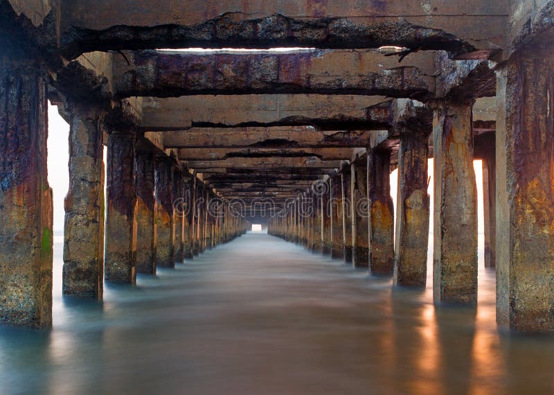 Broken Pier royalty free stock photos Broken Pier royalty free stock photos