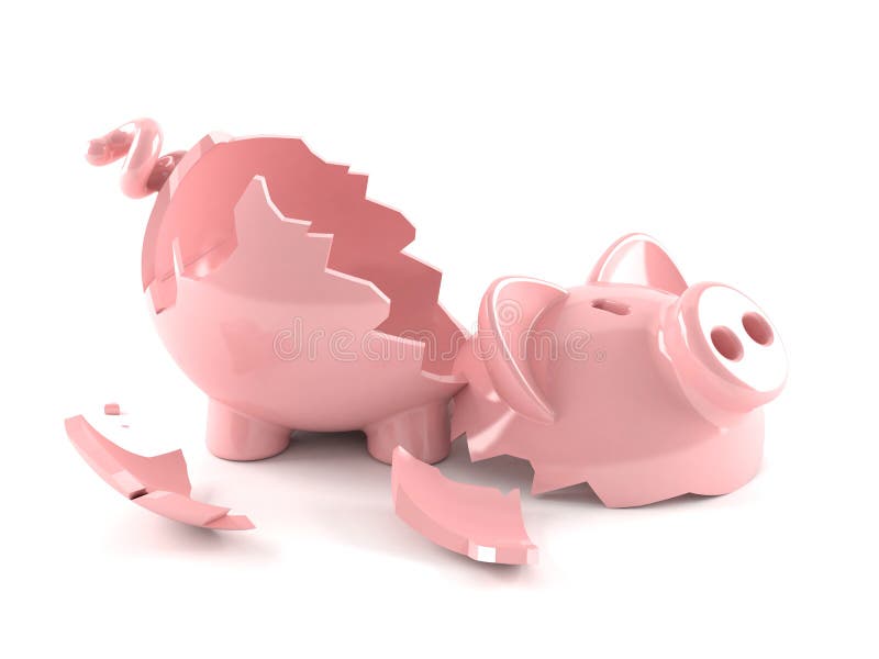 Broken Piggy Bank Isolated White Background Stock Illustrations – 345 Broken  Piggy Bank Isolated White Background Stock Illustrations, Vectors & Clipart  - Dreamstime