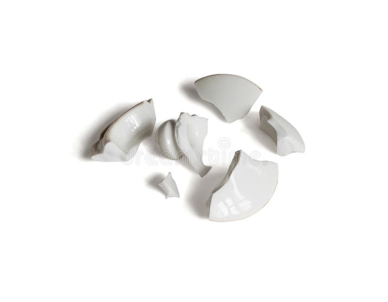 A Lot of Broken Porcelain Plates Stock Photo Image of broken, waste