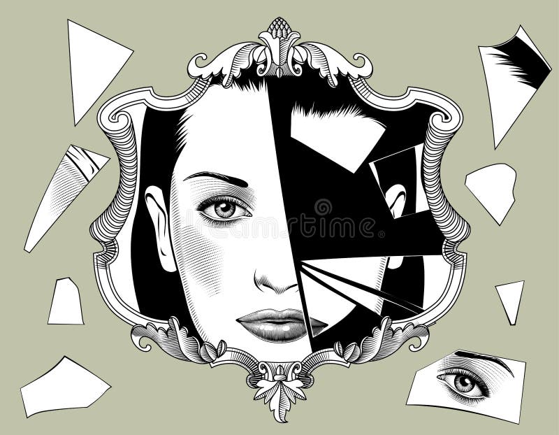 Broken Girl Mirror Stock Illustrations 33 Broken Girl Mirror Stock Illustrations Vectors Clipart Dreamstime