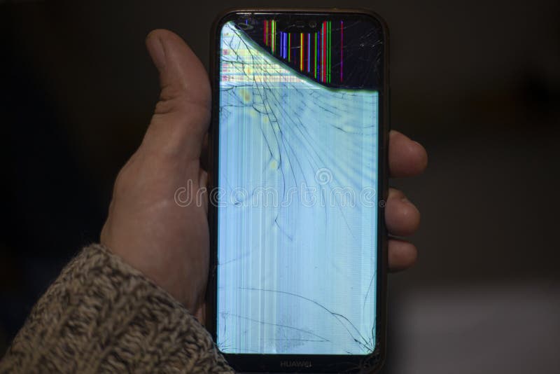 fake broken phone screen