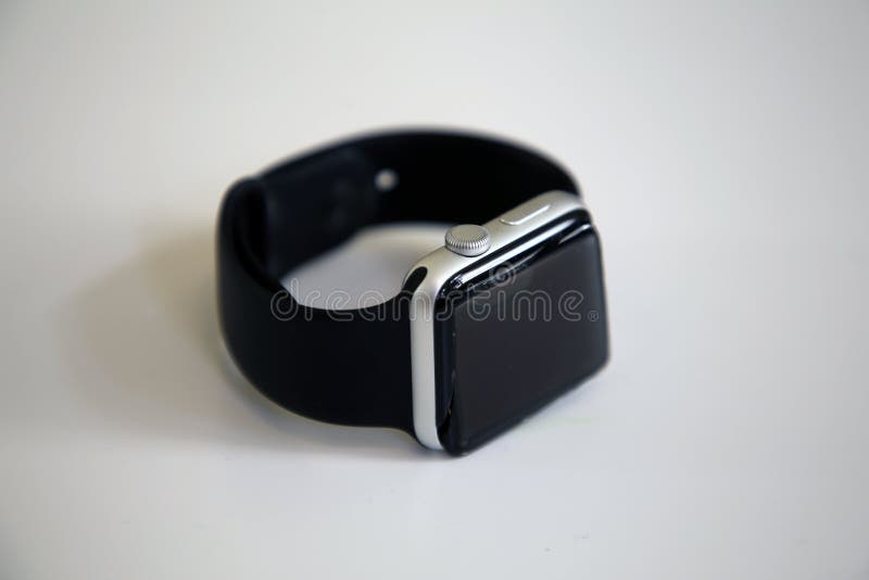 Broken Series 3 Apple Watch On A White Table Surface Editorial Stock Photo - Image of fashion