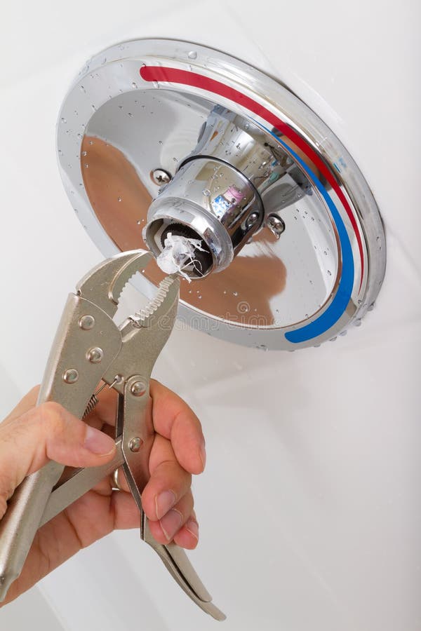 Broken Shower faucet stock image. Image of contemporary 27971067
