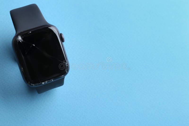 Broken Smart Watch on Color Background. Repair Service Stock Image - Image  of modern, background: 150179385