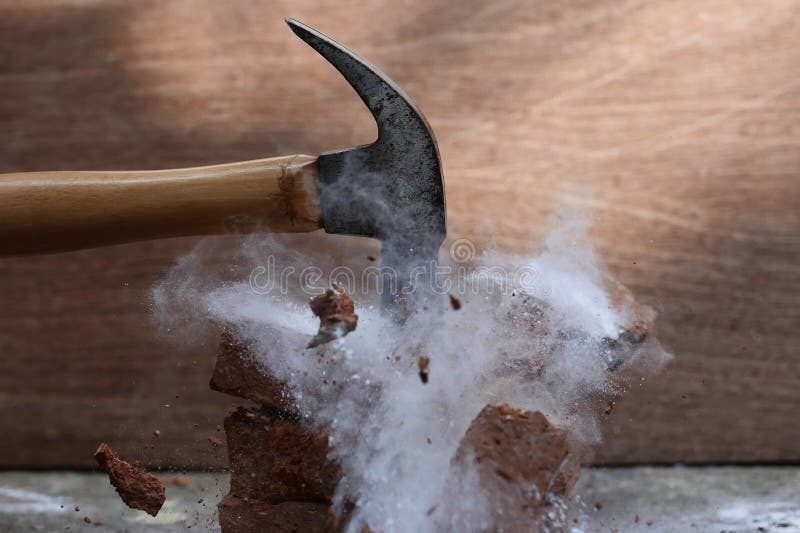 Hammer Smashing Rock