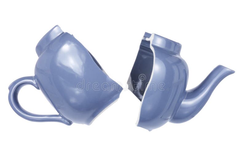 Broken Teapot stock image. Image of teapot, handle, kitchenware 43719201