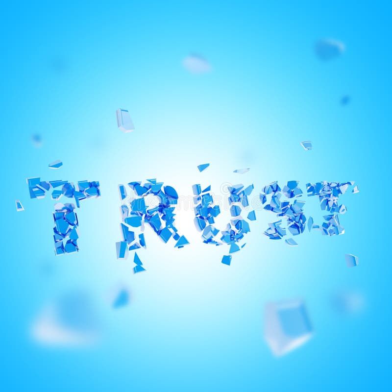 Broken trust abstract composition royalty free illustration Broken trust abstract composition royalty free illustration
