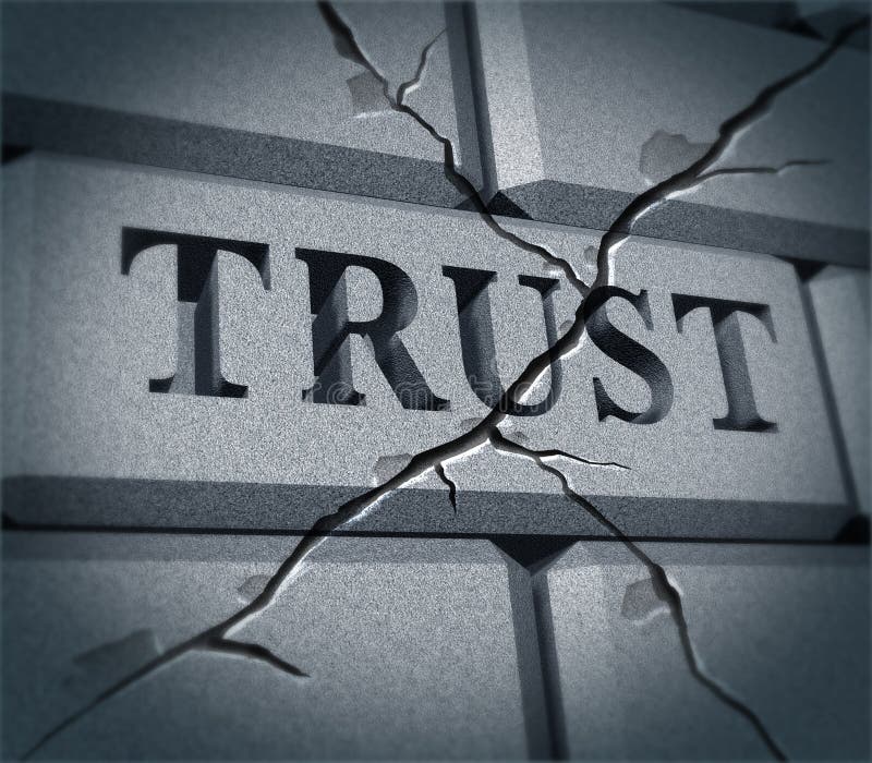 Broken trust symbol