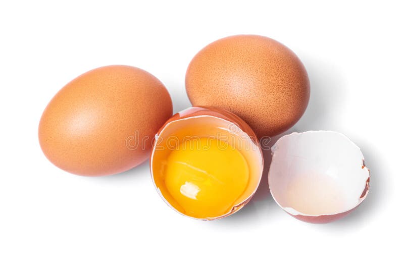 Broken And Whole Chicken Eggs Stock Image Image of bird, group 136599435