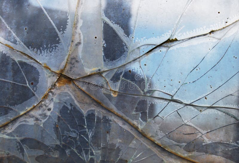 Broken window stock image