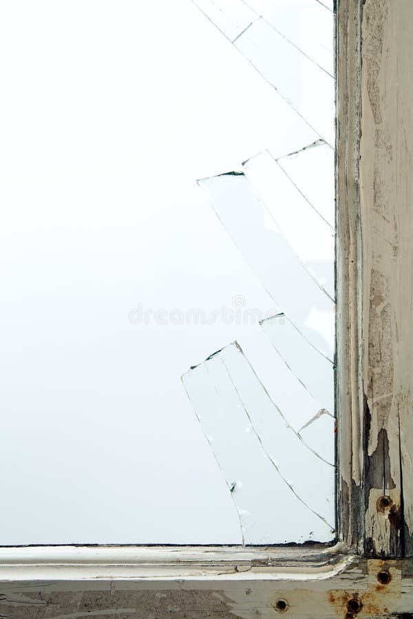 Broken window glass stock image. Image of broken, cracked 104795019