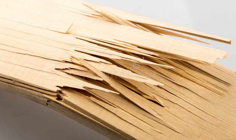 Broken wooden planks stock photo