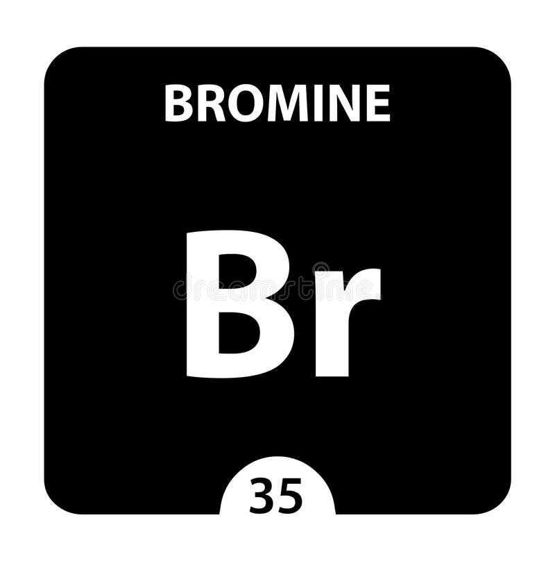 Bromine Br Chemical Element. Bromine Sign with Atomic Number. Chemical 35  Element of Periodic Table Stock Illustration - Illustration of power,  formula: 151780815