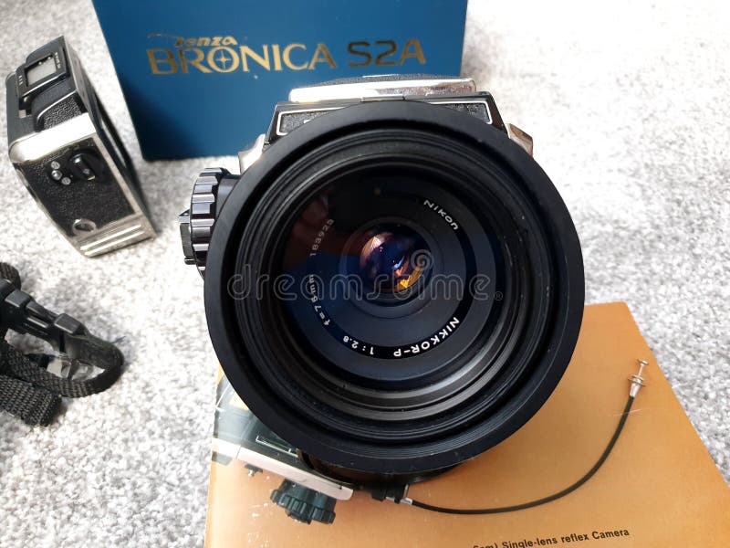 Bronica S2A Medium Format Film Camera Editorial Stock Image Image of
