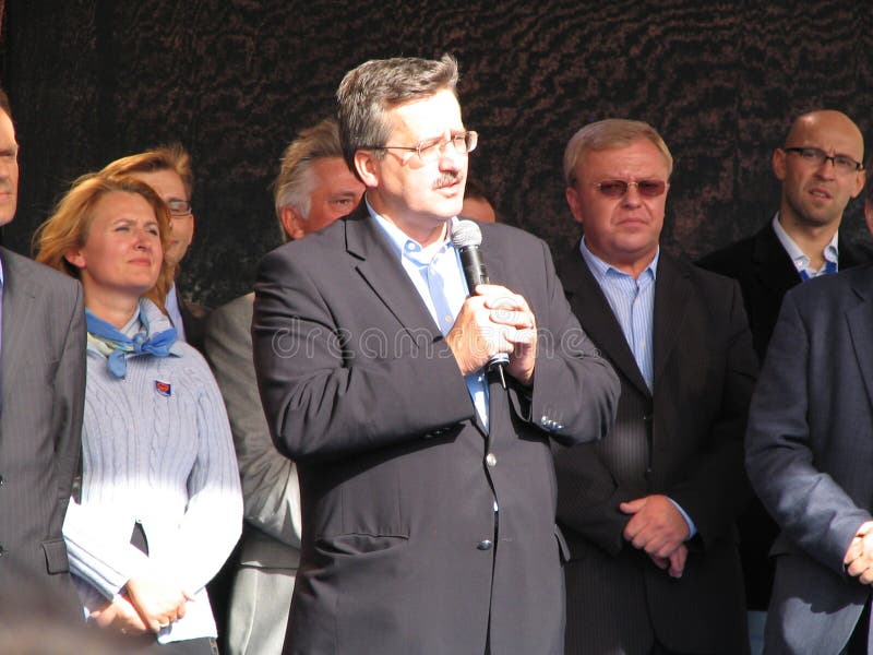 Bronislaw komorowski zdjęcie royalty free