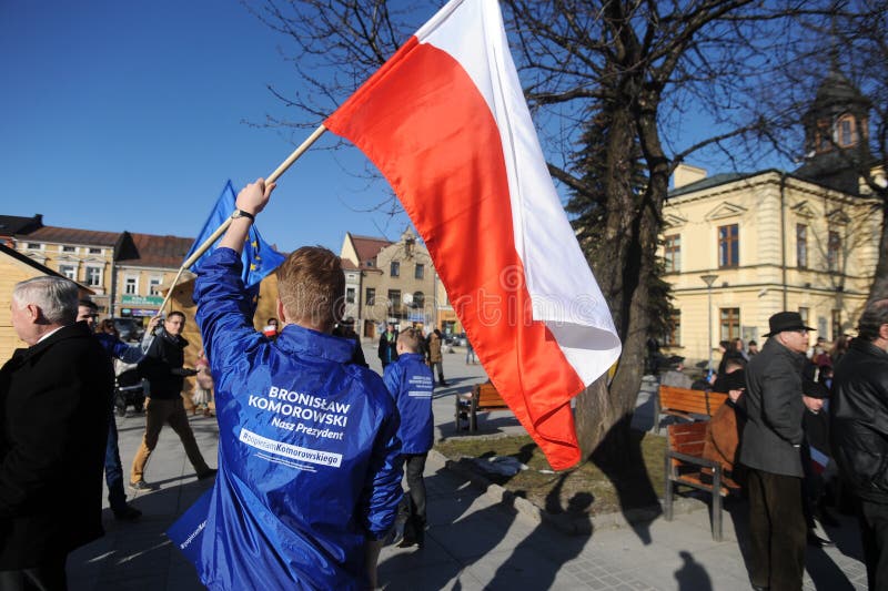 Bronislaw Komorowski prezydent Polnad fotografia stock