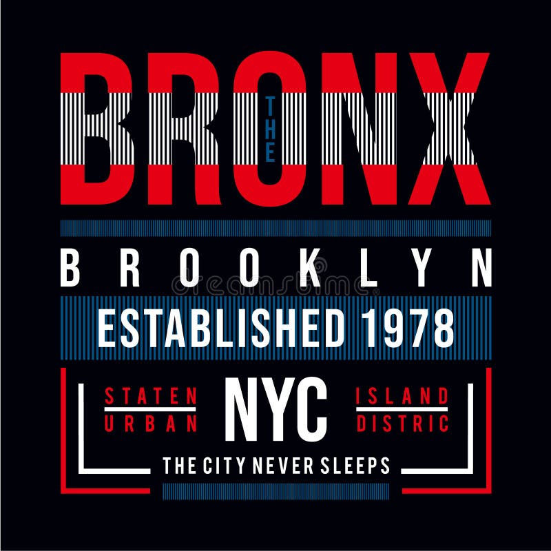 Brooklyn New York City t shirt designs element,typographic