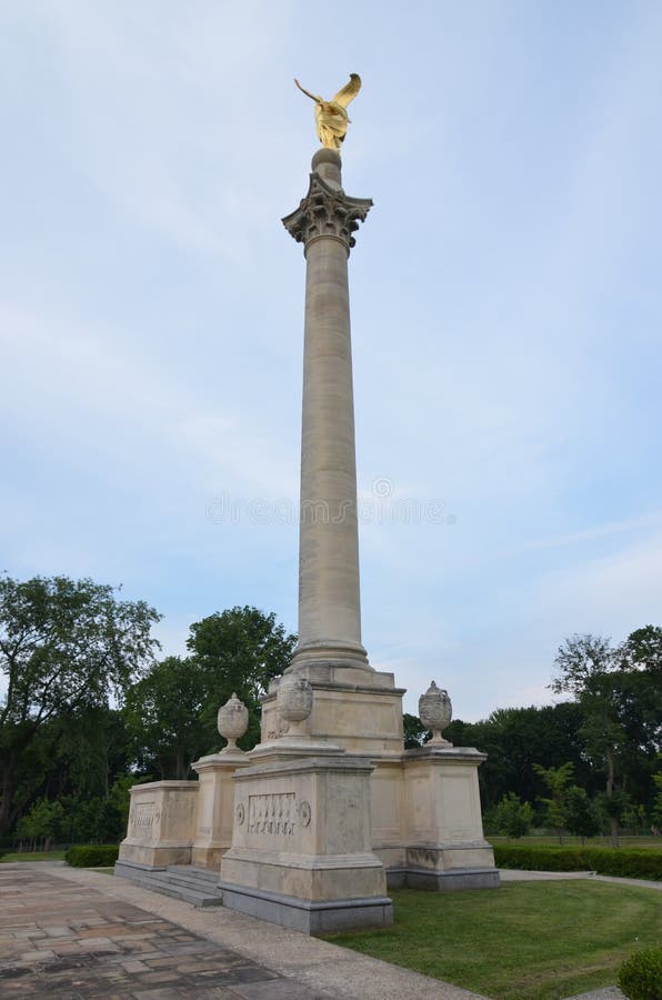 Bronx, New York - July 3, 2015: Bronx Victory Memorial in Pelham Bay Park.