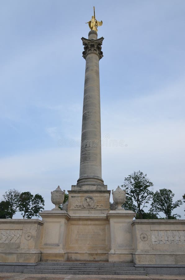 Bronx, New York - July 3, 2015: Bronx Victory Memorial in Pelham Bay Park.