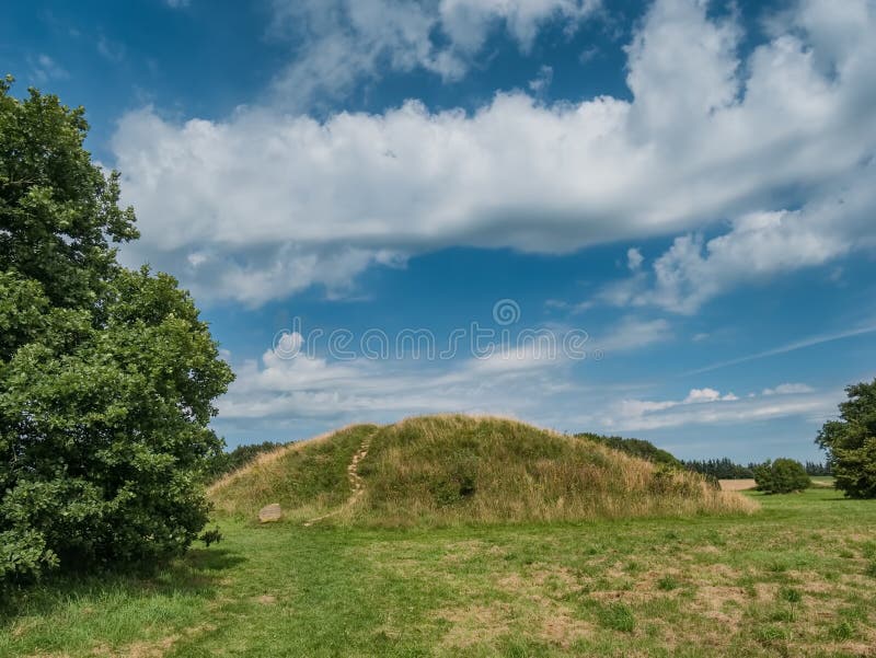 Bronze Age Burial Mound of Danish Egtved Girl Stock Photo - Image of ...