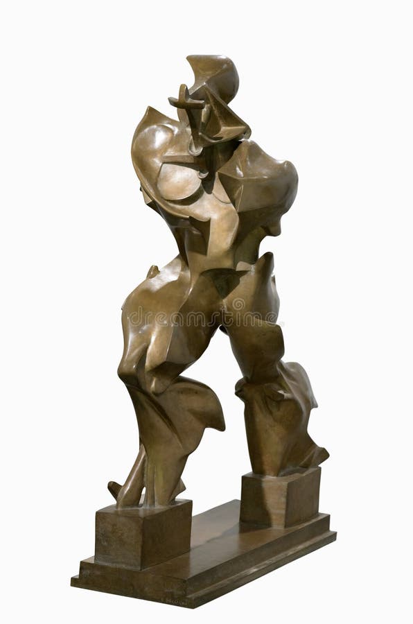 Bronze Anthropomorphic (human Like) Statue Unique Forms of Continuity