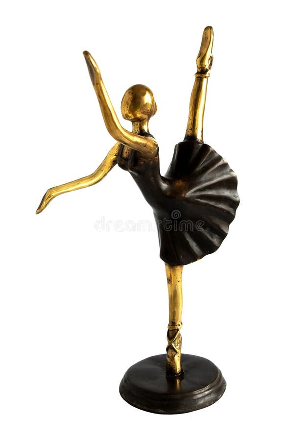 Bronze ballerina dancer stock photo. Image of ballerina 135058122