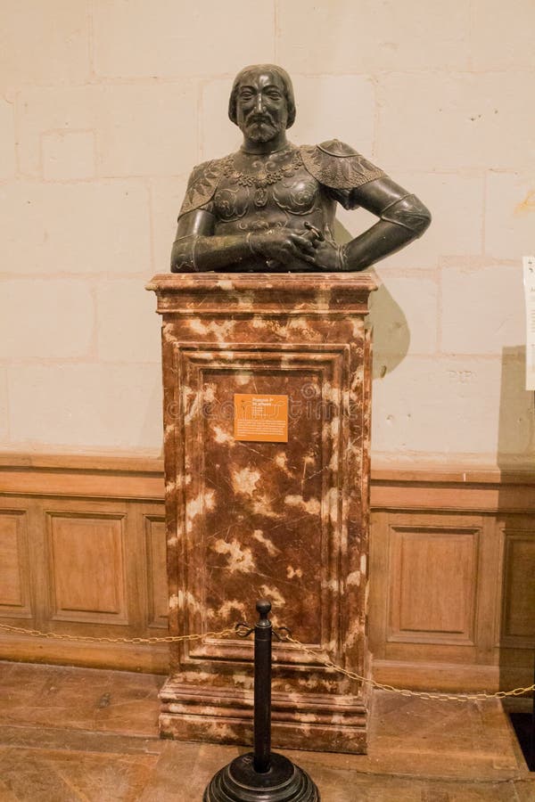 Bronze Bust Chambord Castle France