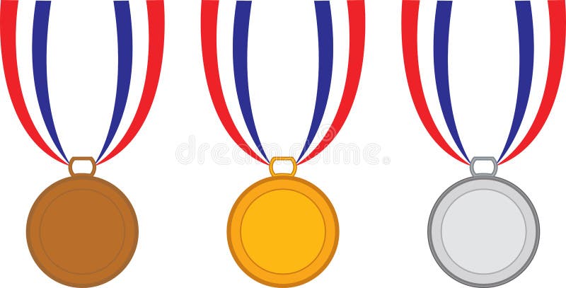 Motivational Clipart-gold medal award on a ribbon clip art