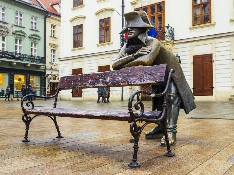 Bronze sculpture of Napoleon, Bratislava, Slovakia