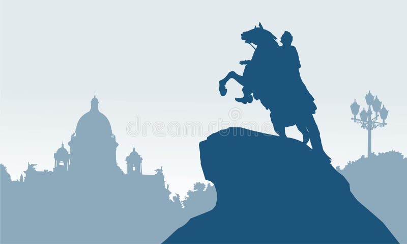 Bronze skicklig ryttarepetersburg russia saint
