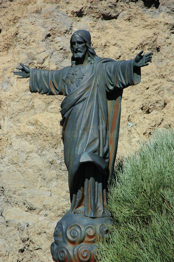 The statue of Christ the redeemer with open arms Stock Photo - Alamy