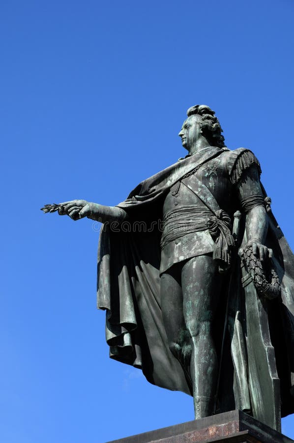 Bronze Statue of the King Gustaf 3 in Stockholm Stock Photo Image of
