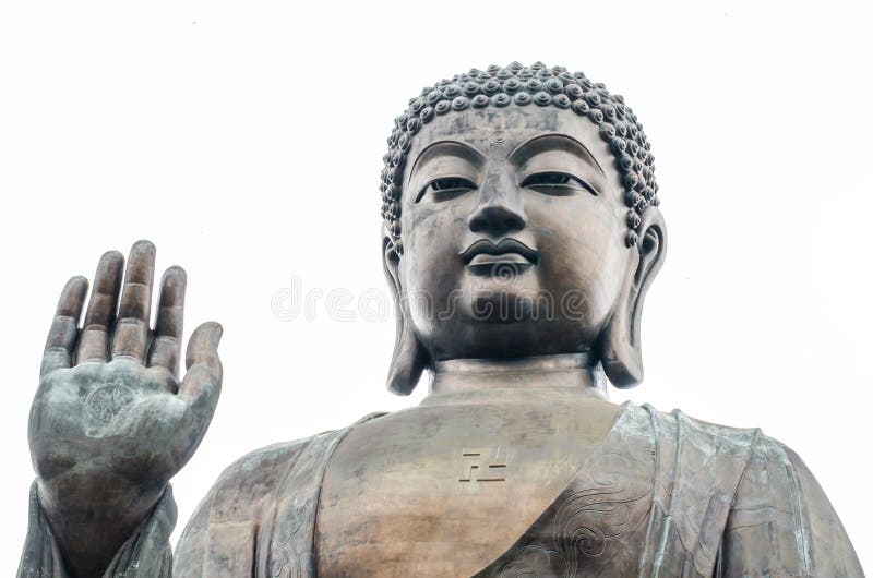 Bronze Statue of the Tian Tan Buddha ( Big Buddha ) Stock Image - Image