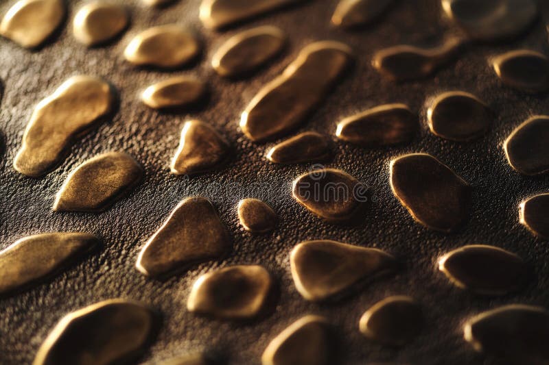 A bronze textured surface with a fine, dimpled pattern, creating a tactile, pebble-like texture stock photos